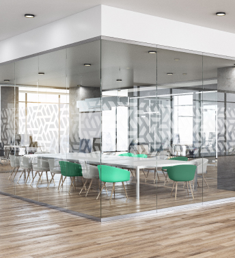 Cultivado para escritórios, banheiros, independência espacial, jateamento de areia interior, geada para janelas e vidro.