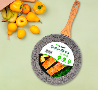 PAN ANTIATING, granito, rótulo auto -adesivo removível.